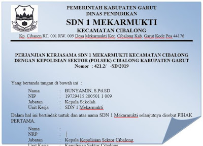 Detail Contoh Surat Kerjasama Sekolah Dengan Kepolisian Nomer 10