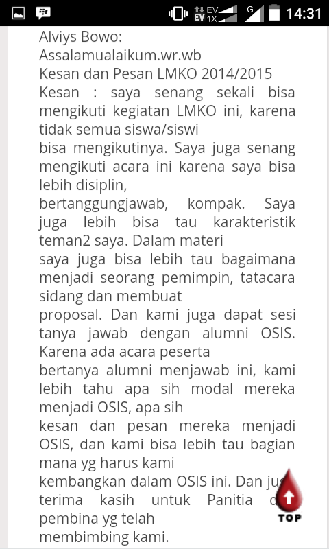 Detail Contoh Surat Kesan Dan Pesan Untuk Kakak Osis Nomer 13