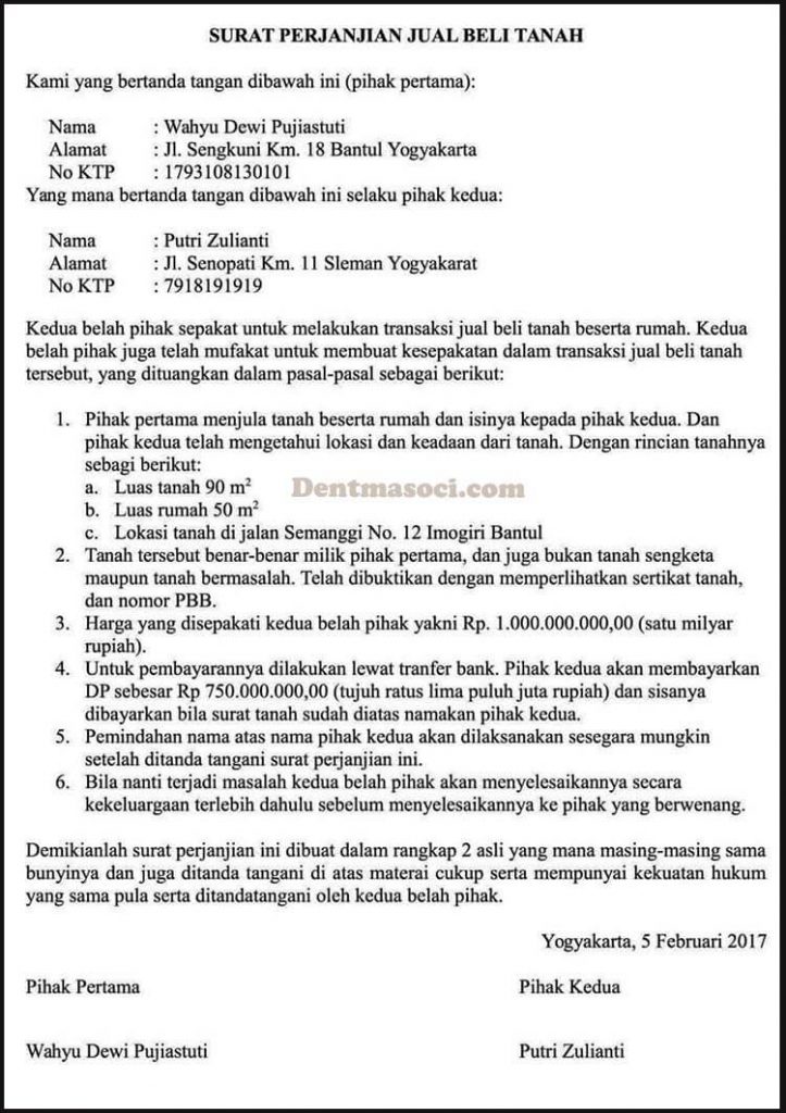 Detail Contoh Surat Kesepakatan Pembayaran Nomer 32