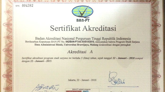 Detail Contoh Surat Keterangan Akreditasi Ban Pt Nomer 10