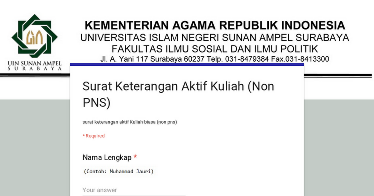 Detail Contoh Surat Keterangan Aktif Kuliah Nomer 49