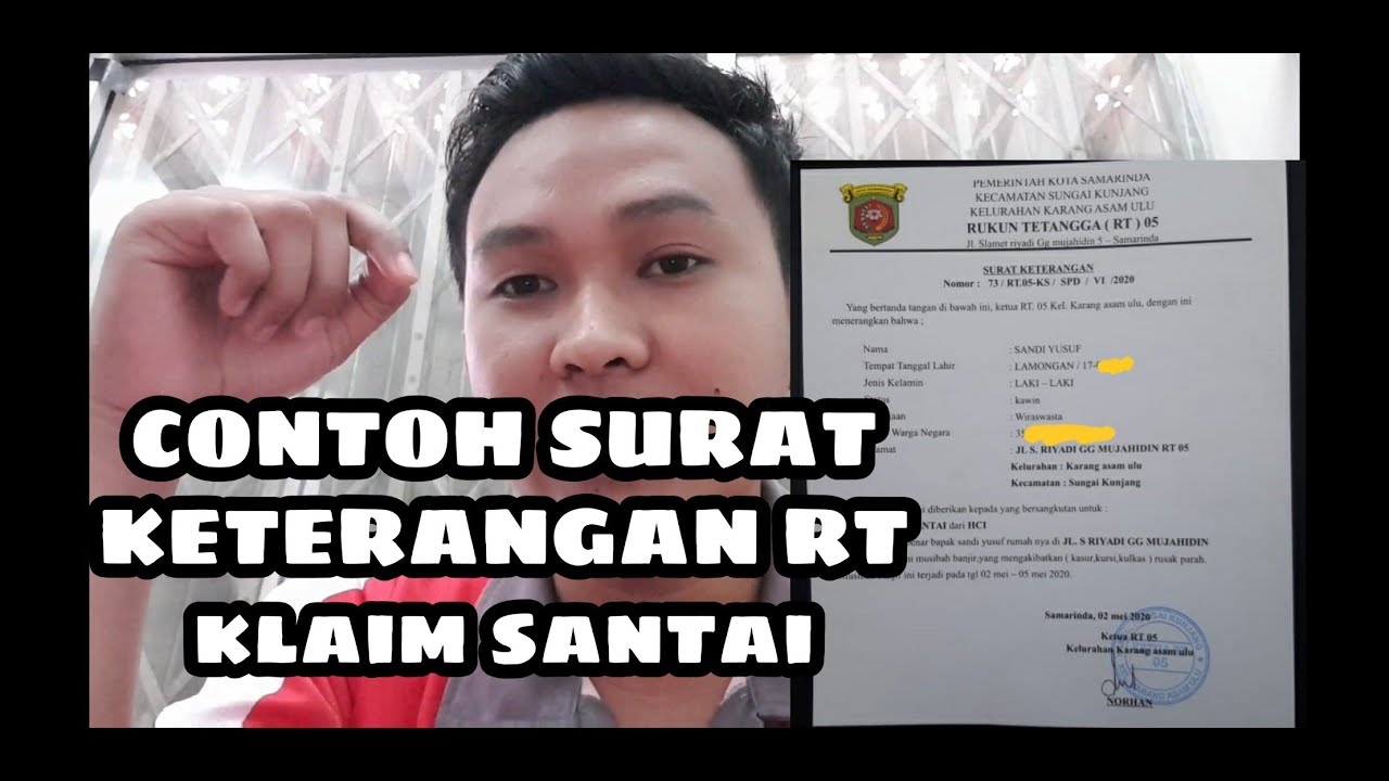 Detail Contoh Surat Keterangan Banjir Dari Rt Nomer 33