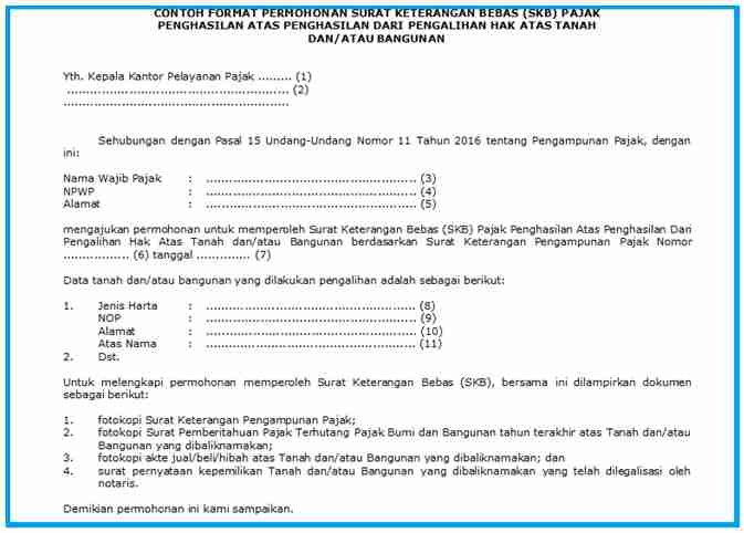 Download Contoh Surat Keterangan Bebas Pajak Nomer 23