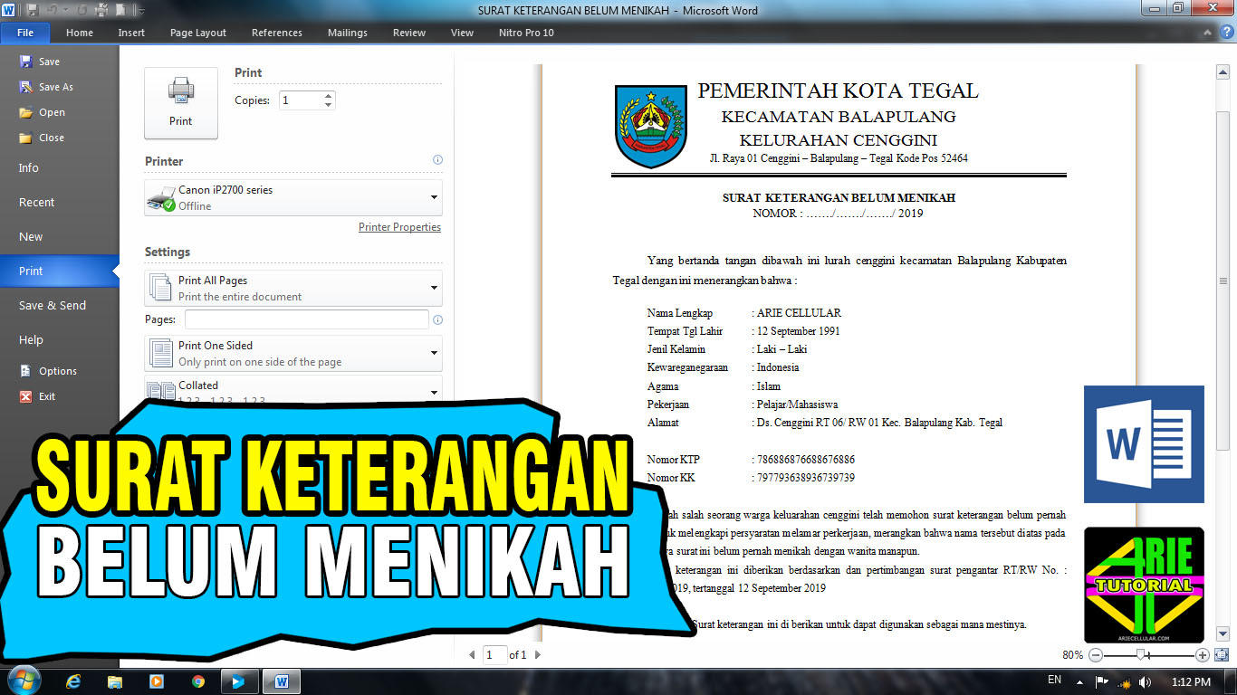 Detail Contoh Surat Keterangan Belum Menikah Dari Kelurahan Nomer 37