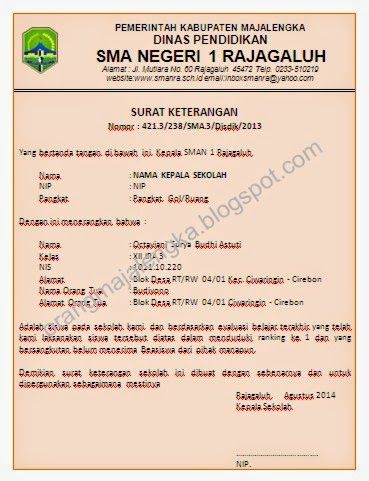 Detail Contoh Surat Keterangan Berprestasi Nomer 8