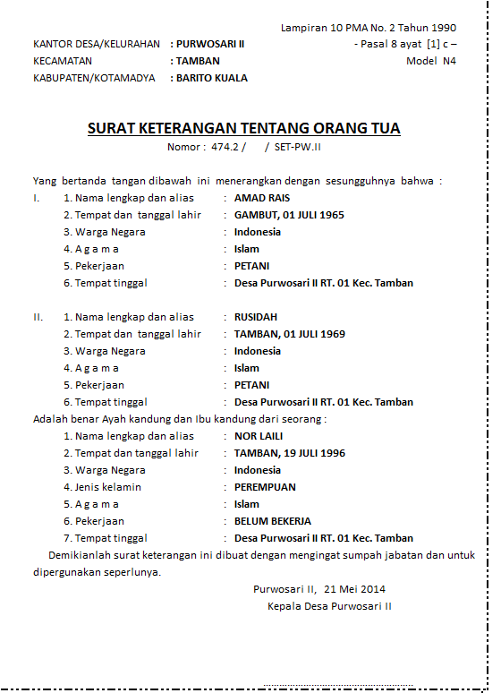 Detail Contoh Surat Keterangan Cerai Dari Kepala Desa Nomer 43