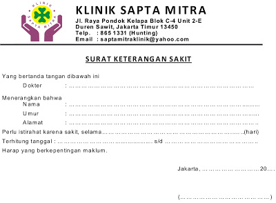 Detail Contoh Surat Keterangan Dari Dokter Nomer 19