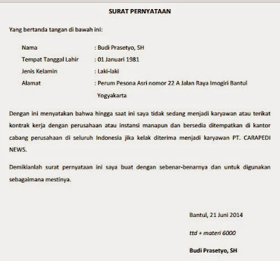 Detail Contoh Surat Keterangan Dari Perusahaan Nomer 51