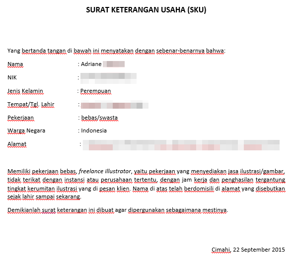 Detail Contoh Surat Keterangan Dari Perusahaan Untuk Pembuatan Npwp Nomer 41