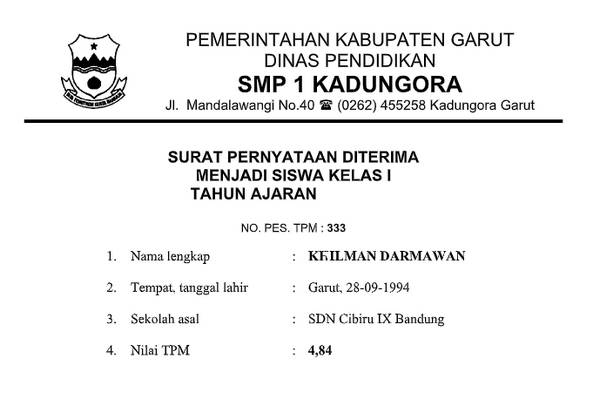 Detail Contoh Surat Keterangan Diterima Sekolah Nomer 44