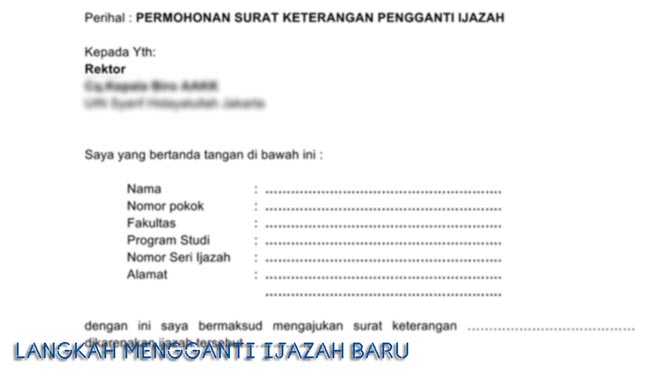 Detail Contoh Surat Keterangan Hilang Ijazah Nomer 13