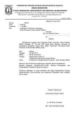 Detail Contoh Surat Keterangan Imunisasi Anak Nomer 26