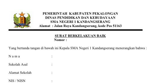 Detail Contoh Surat Keterangan Kelakuan Baik Dari Sekolah Nomer 6