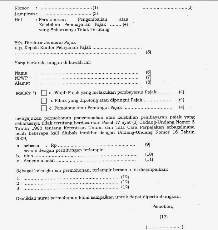 Detail Contoh Surat Keterangan Kelebihan Pembayaran Nomer 11