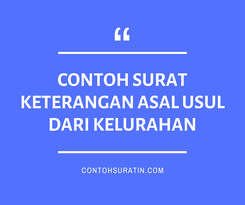 Detail Contoh Surat Keterangan Keluarga Dari Lurah Nomer 46