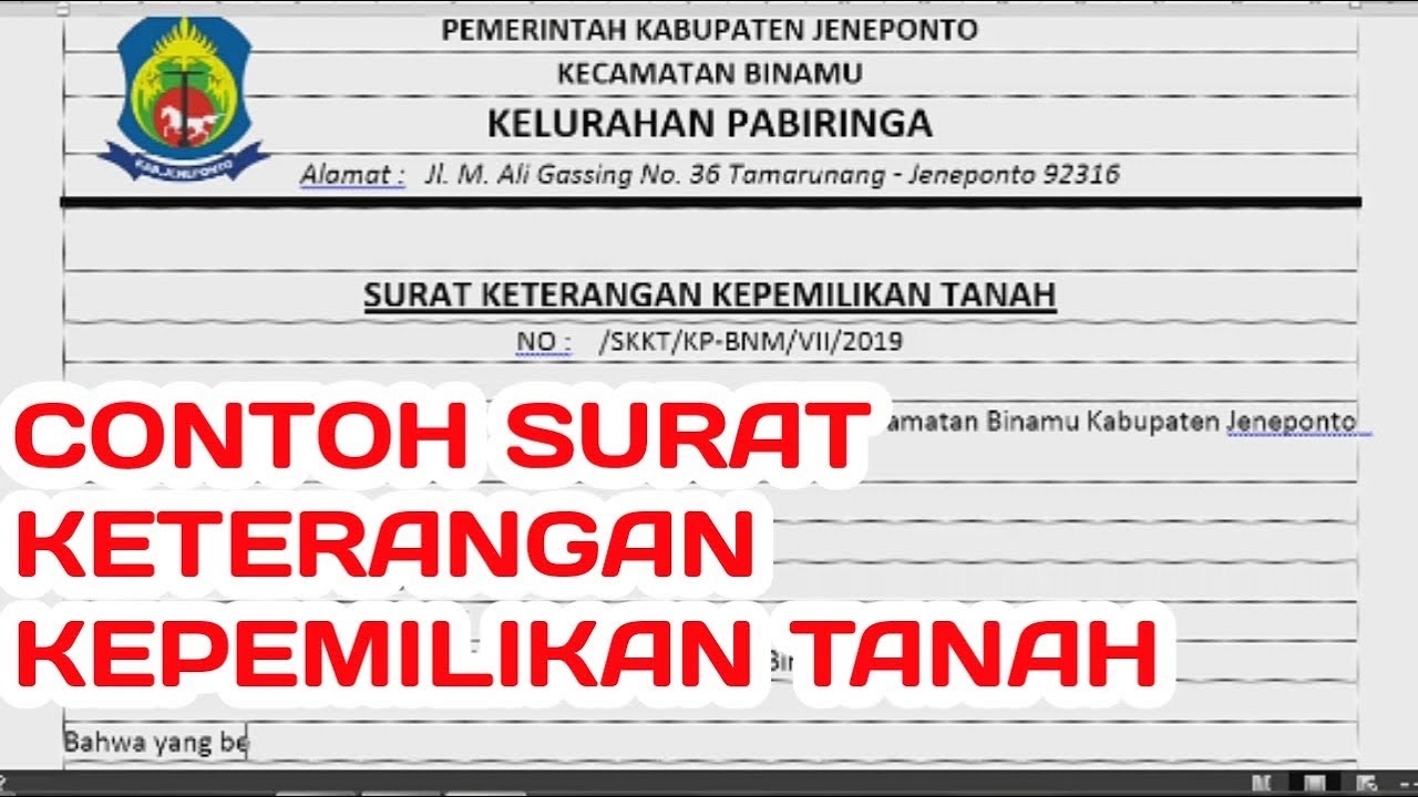 Detail Contoh Surat Keterangan Kepemilikan Rumah Nomer 27