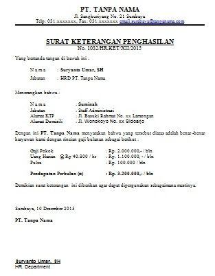 Detail Contoh Surat Keterangan Kerja Psbb Nomer 36