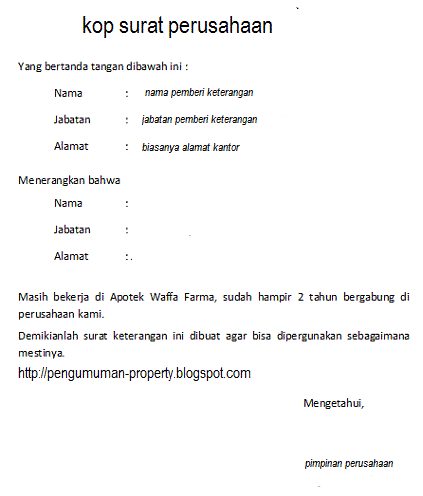 Detail Contoh Surat Keterangan Kerja Untuk Paspor Nomer 29