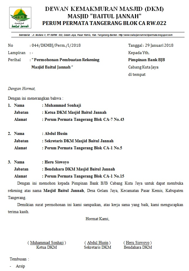 Detail Contoh Surat Keterangan Kerja Untuk Pembuatan Rekening Bank Nomer 23