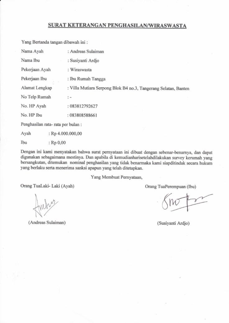 Detail Contoh Surat Keterangan Kerja Wirausaha Nomer 24