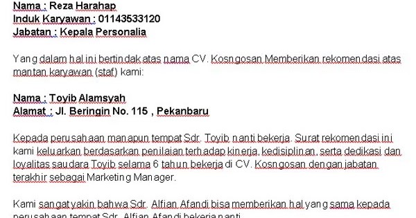 Detail Contoh Surat Keterangan Kinerja Baik Dari Kepala Sekolah Nomer 41