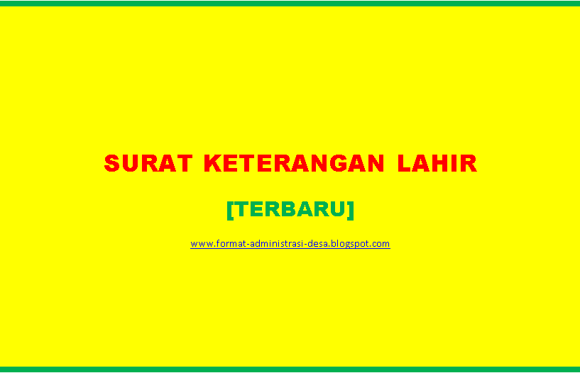 Detail Contoh Surat Keterangan Lahir Dari Bidan Doc Nomer 32