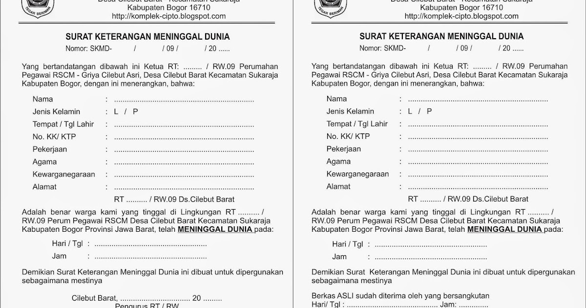 Detail Contoh Surat Keterangan Lahir Dari Desa Nomer 50