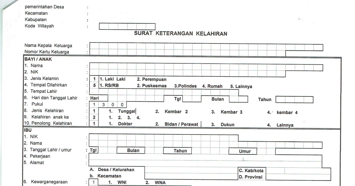 Detail Contoh Surat Keterangan Lahir Dari Puskesmas Nomer 54