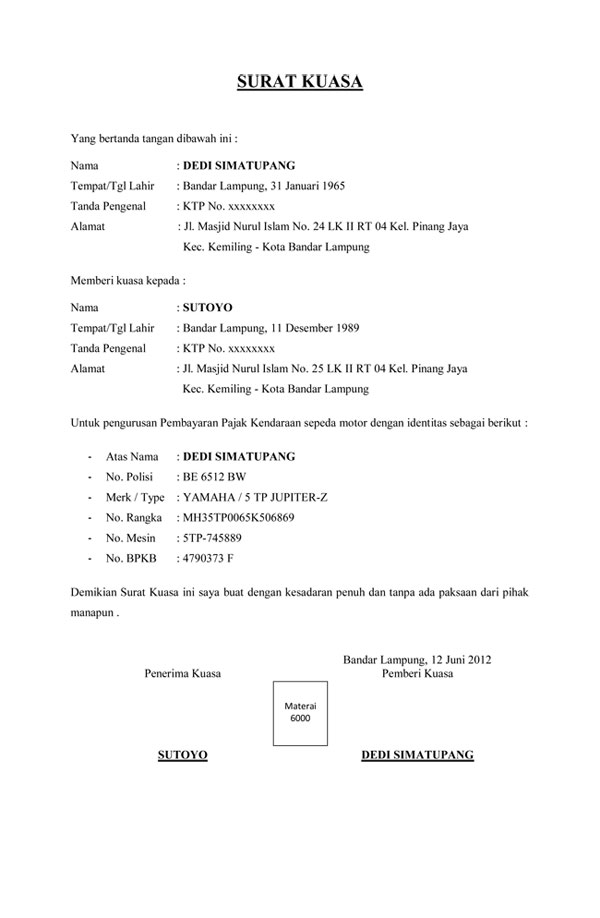 Detail Contoh Surat Keterangan Leasing Untuk Perpanjang Stnk Nomer 46