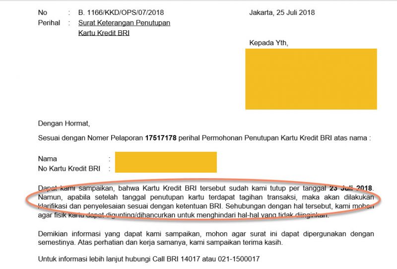 Detail Contoh Surat Keterangan Lunas Pinjaman Bank Bri Nomer 23