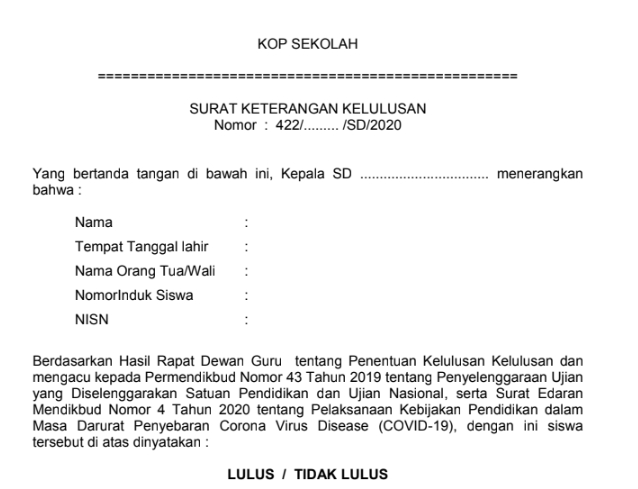 Detail Contoh Surat Keterangan Mengajar Paud Nomer 47