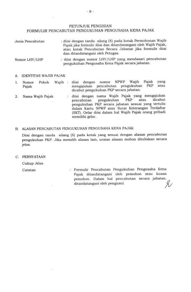 Detail Contoh Surat Keterangan Non Pkp Nomer 40