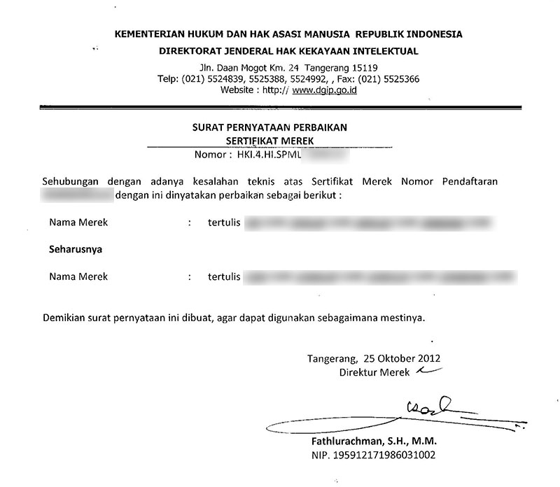 Detail Contoh Surat Keterangan Pembetulan Nama Nomer 19