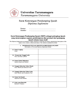 Detail Contoh Surat Keterangan Pendamping Ijazah Nomer 23