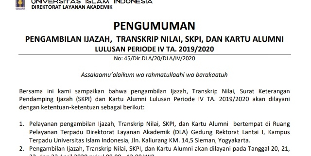 Detail Contoh Surat Keterangan Pendamping Ijazah Ui Nomer 10