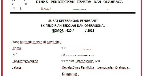 Detail Contoh Surat Keterangan Pendirian Sekolah Nomer 10
