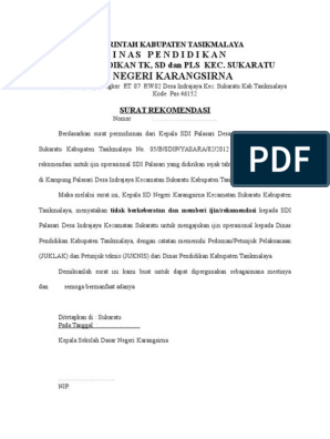 Detail Contoh Surat Keterangan Pendirian Sekolah Nomer 11