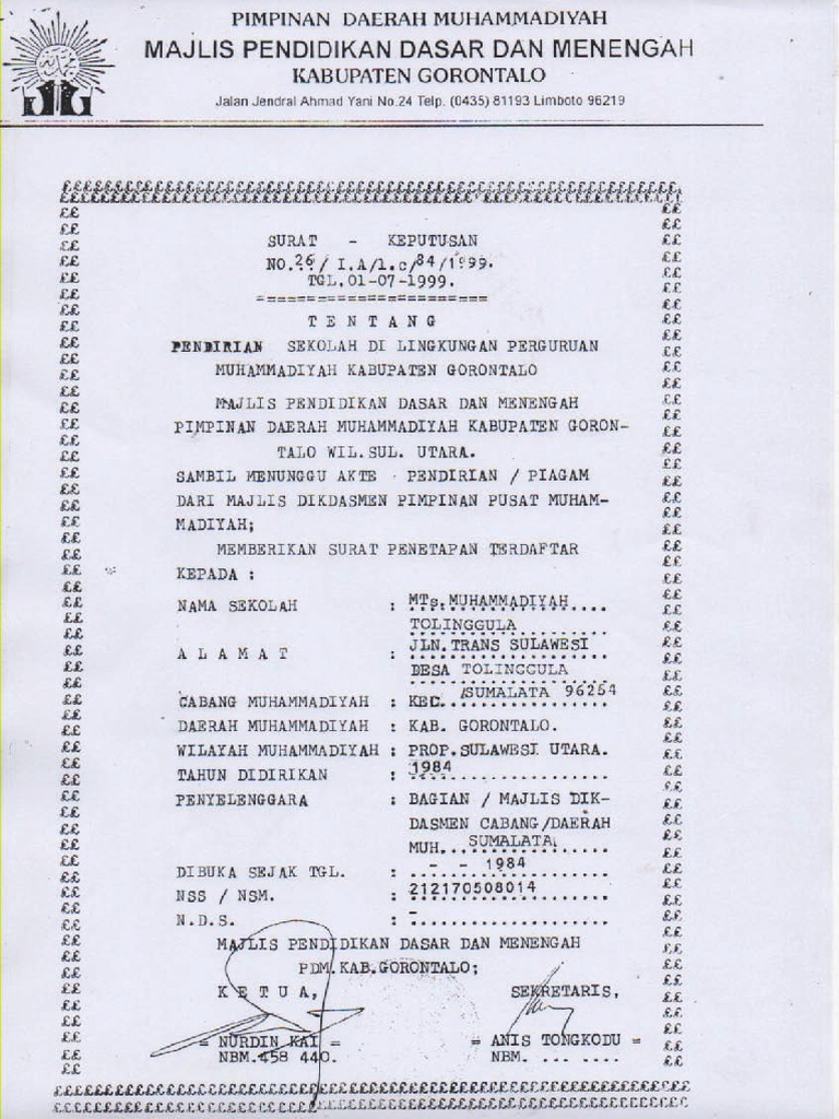 Detail Contoh Surat Keterangan Pendirian Sekolah Nomer 17