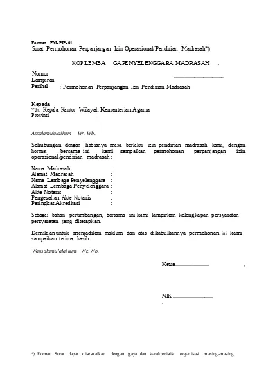 Detail Contoh Surat Keterangan Pendirian Sekolah Nomer 33