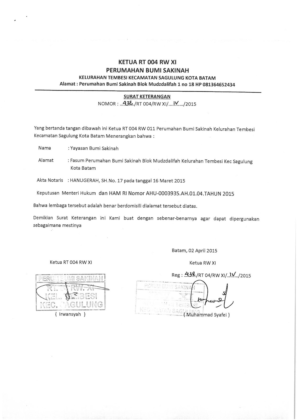 Detail Contoh Surat Keterangan Pendirian Sekolah Nomer 41