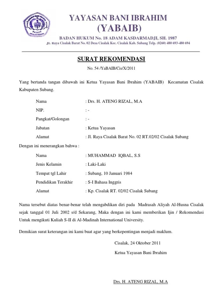 Detail Contoh Surat Keterangan Pendirian Sekolah Nomer 7