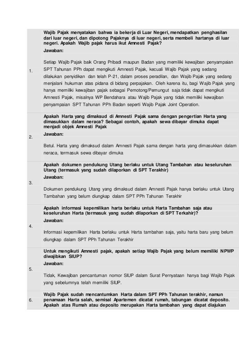 Detail Contoh Surat Keterangan Pengampunan Pajak Nomer 37