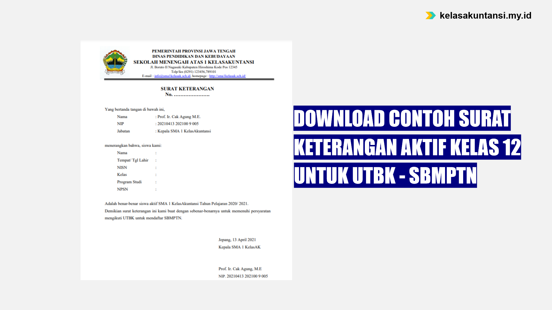 Detail Contoh Surat Keterangan Pengganti Raport Nomer 37