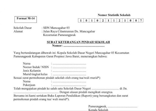 Detail Contoh Surat Keterangan Pengganti Raport Nomer 42