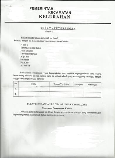 Detail Contoh Surat Keterangan Penghasilan Wirausaha Nomer 48