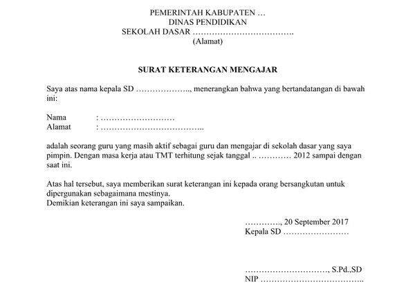 Detail Contoh Surat Keterangan Pensiun Nomer 21