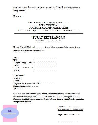 Detail Contoh Surat Keterangan Peringkat Kelas Nomer 21