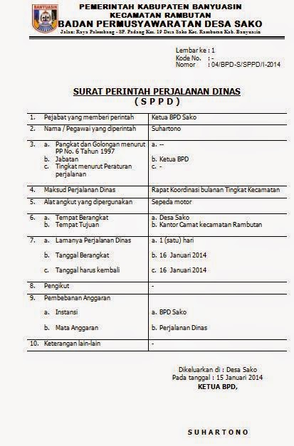 Detail Contoh Surat Keterangan Perjalanan Dinas Nomer 9