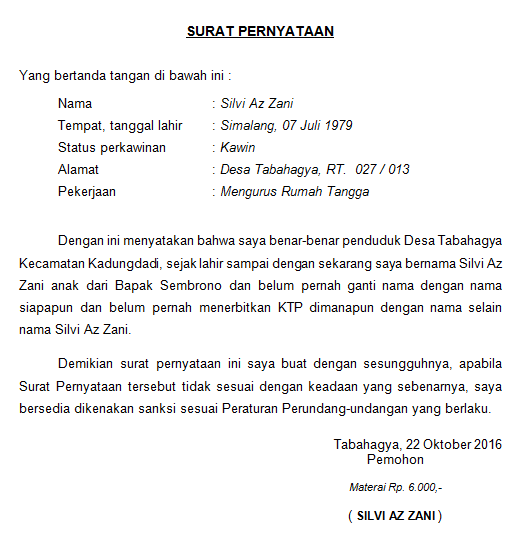 Detail Contoh Surat Keterangan Perubahan Nama Sekolah Nomer 17