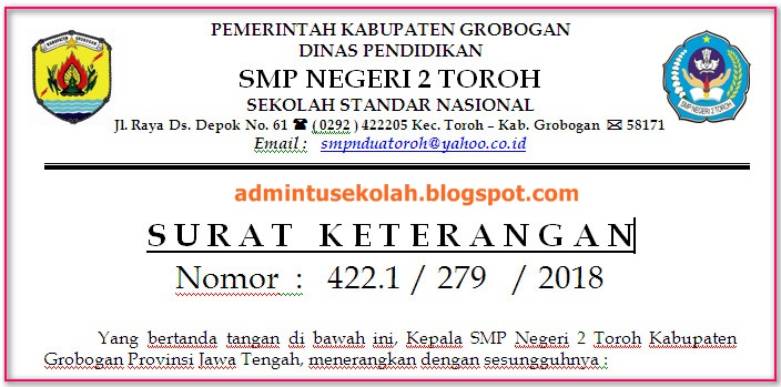 Detail Contoh Surat Keterangan Pindah Sekolah Tk Nomer 43